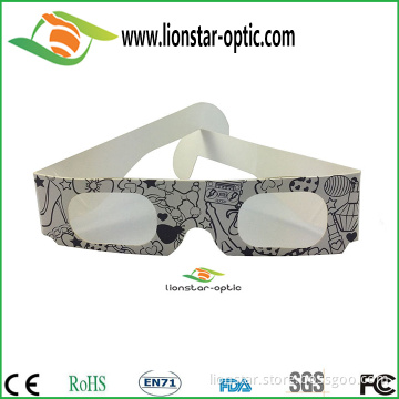 Low price paper passive 3d glasses